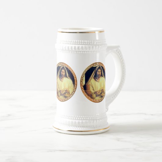 Goddelijk Avondmaal: Brood breken met Jezus Bierpul (Voorkant rechts)