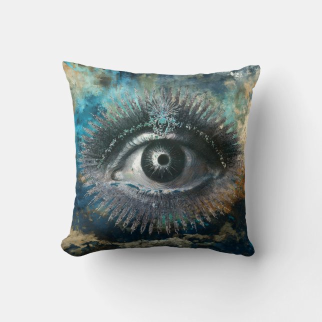Goddelijk Oog Worpkussen Kussen (Voorkant)