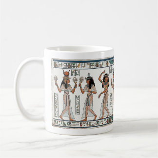 Goddelijk Ritme: Heilige Dansers van Hathor Oud Eg Koffiemok