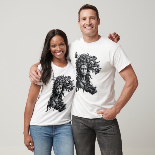 Goddelijk: Shiva Charcoal Art T-shirt (Unisex)