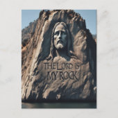 Goddelijk standbeeld: De Heer is mijn rots Briefkaart (Voorkant)