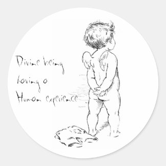 Goddelijk wezen ....Menselijke cherub sticker