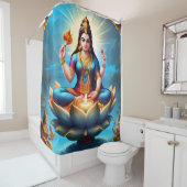 Goddelijke Aanwezigheid: Ganesh Douchegordijn Ontw (In situ)