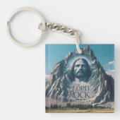 Goddelijke aanwezigheid op Majestic Peak Sleutelhanger (Voorkant)