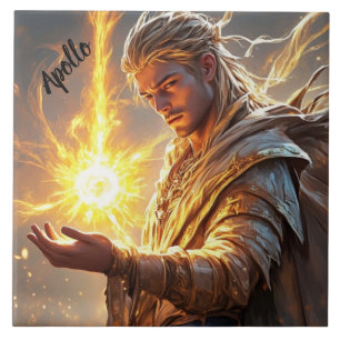 Goddelijke Apollo God van Zon en Licht Altaar Tegeltje