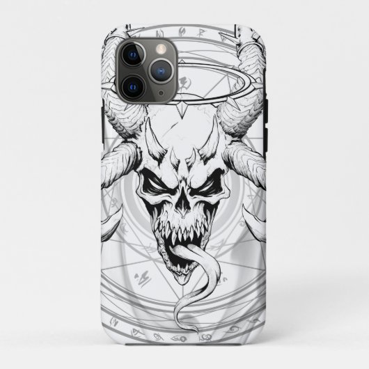 Goddelijke Arcane Skull of Death White Case-Mate iPhone Case (Achterkant)