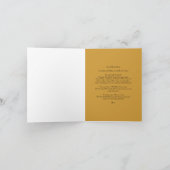 Goddelijke barmhartigheid goud met gebed in de kap bedankkaart (Binnen)