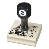 Goddelijke barmhartigheid Jezus Ik vertrouw op de Rubberstempel (Stempel)