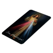 Goddelijke barmhartigheid Jezus Ik vertrouw op u! Magneet (Linkerzijde)