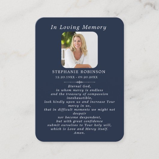 Goddelijke barmhartigheid Katholiek Jezus begrafen Visitekaartje (Voorkant)