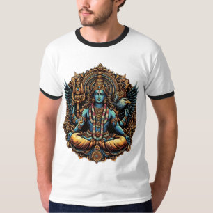 Goddelijke Beschermer: Vishnu en Garuda T-shirt
