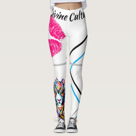 Goddelijke Cultuur Grote Kat Kust Heldere Grafiek Leggings