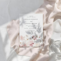 Goddelijke Elegante Blush & White Bloemen Huwelijk