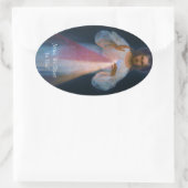 goddelijke genade ovale sticker (Tas)