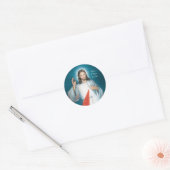 goddelijke genade ronde sticker (Envelop)