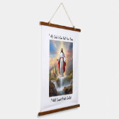 Goddelijke harmonie: Gepersonaliseerd Christuswand Hangend Wandkleed (Gebogen)