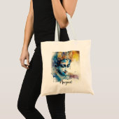 Goddelijke Heer Krishna Kleurrijke Gepersonaliseer Tote Bag (Voorkant (product))
