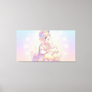 Goddelijke Kalm Ganesha Canvas Afdruk