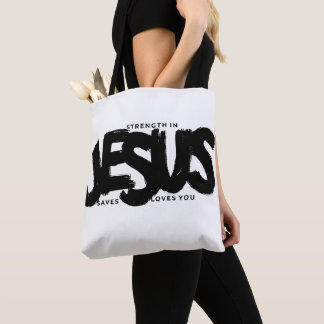 Goddelijke kracht: Canvas tas met Triple Jesus Ber