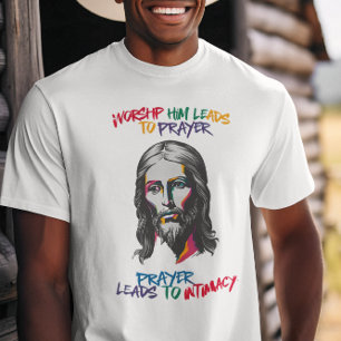 Goddelijke Openbaring: Aanbidding Hem leidt tot ge T-shirt