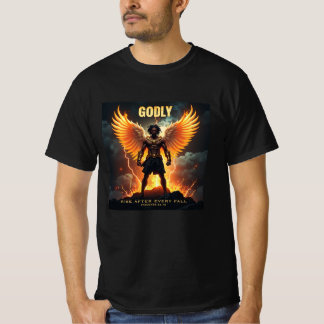 Goddelijke opstanding - sterk zwart (Spreuken 24:1 T-shirt