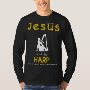 Goddelijke Resonantie: Jezus & de Harp - Grappige T-shirt