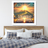 Goddelijke Sereniteit: De Prins van Vrede Beschrij Canvas Afdruk (Insitu (Slaapkamer))