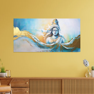 Goddelijke sereniteit: Godin Gayathiri opnieuw voo Canvas Afdruk