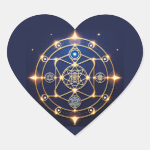 Goddelijke Straling – 5: Verlichte Universele Ener Hart Sticker