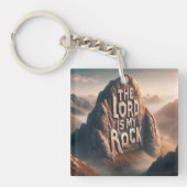 Goddelijke verklaring: De Heer is mijn rots Sleutelhanger (Voorkant)