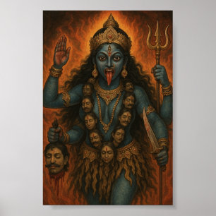 Goddelijke Vrouwelijke Kali Godin Poster