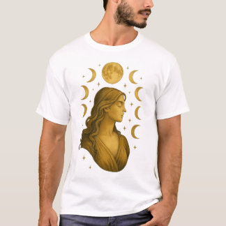 Goddelijke Vrouwelijke Moon Fasen T-shirt –