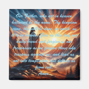 Goddelijke zonsondergang: inspiratie voor het gebe magneet