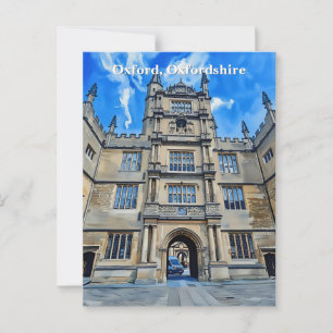 Goddelijkheid in steen - Bodleian Library, Oxford Briefkaart