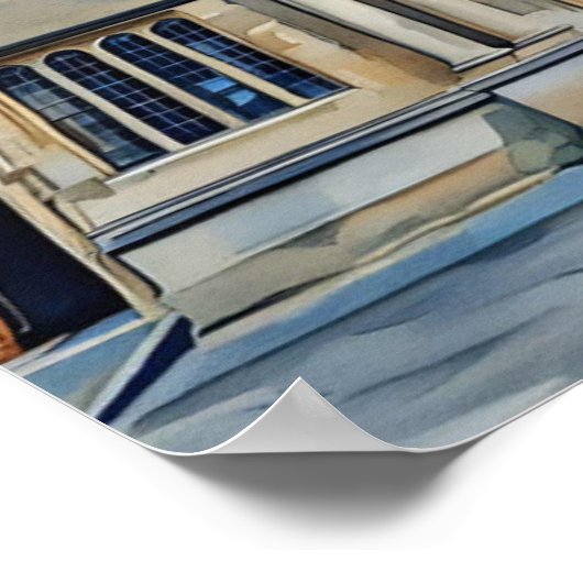 Goddelijkheid in steen - Bodleian Library, Oxford Poster (Hoek)