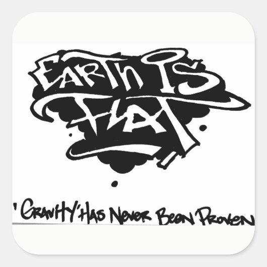 goddelijkheid vierkante sticker (Voorkant)