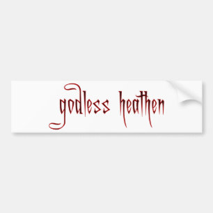 goddeloze kop bumpersticker