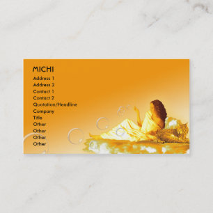 Goddess Biz Card Sjabloon Visitekaartje
