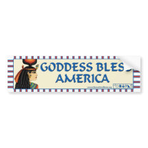 Goddess Bless America Bumpersticker