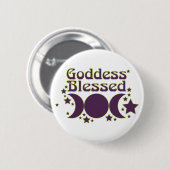 Goddess Blessed Buttonnen Ronde Button 5,7 Cm (Voorkant /achterkant)