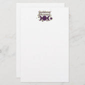 Goddess Blessed Stationery Briefpapier (Voorkant / Achterkant)