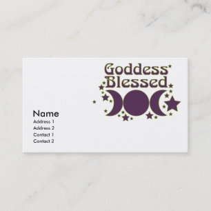 Goddess Blessed Visitekaartjes