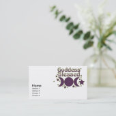 Goddess Blessed Visitekaartjes (Staand voorkant)
