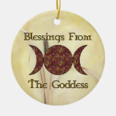 Goddess Blessings Keramisch Ornament (Voorkant)