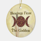 Goddess Blessings Keramisch Ornament (Links)