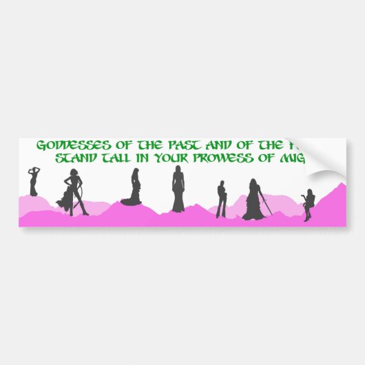 Goddess Bumpersticker (Voorkant)