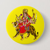 Goddess Chandraghanta Button (Voorkant)