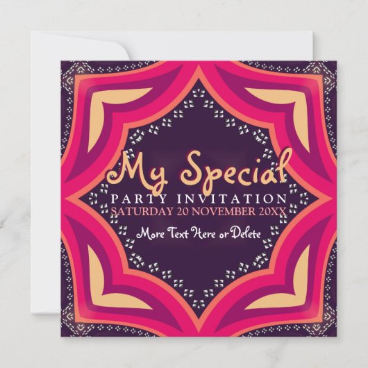 Goddess Diva Special Event Party Invitation (Devant)