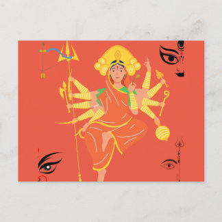 Goddess Durga Briefkaart