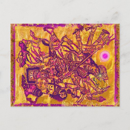 Goddess Durga Briefkaart (Voorkant)